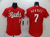 Reds 7 Eugenio Suarez Red 2020 Nike Flexbase Jersey,baseball caps,new era cap wholesale,wholesale hats